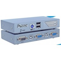 Switch KVM 2 port bán tự động Dtech DT-8021
